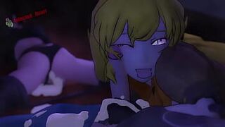 Jaune Fucks Ruby and Yang - porn video