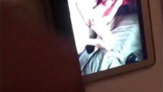 Cockslave Kimmy just love being watched and sprayed when she train her little cunt - porn video