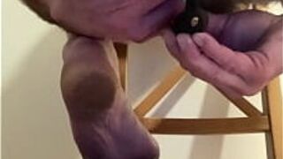 Solo man prostate and foot - porn video