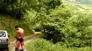 Robert meets young boy outside - porn video