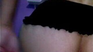 Safadinha sits and piss on cock - porn video