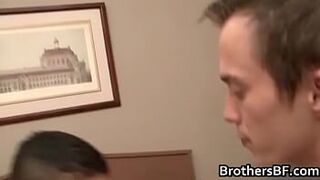 Brothers hot boyfriend gets cock sucked gay sex - porn video