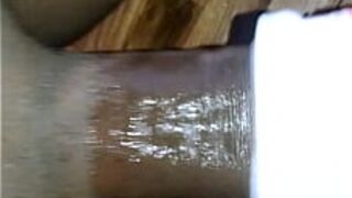 Black Cock Fucking Tenga in a Chair - porn video